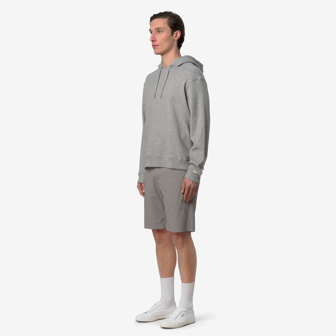 LORLY LINEN BLEND - Fleece - Hoodie - Man - GREY MID MEL main