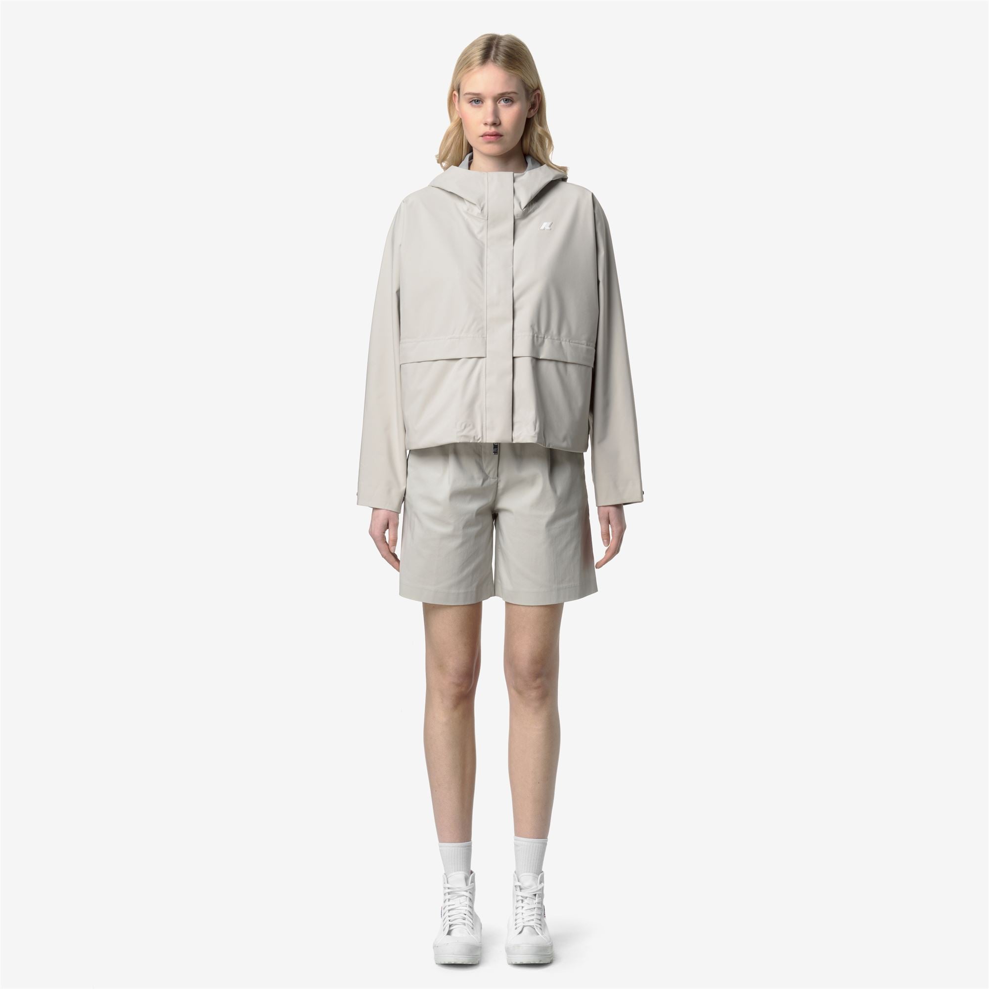 Jackets_Woman_CROPELL STRETCH 2L AF_Long_BEIGE LT - Commercial 4