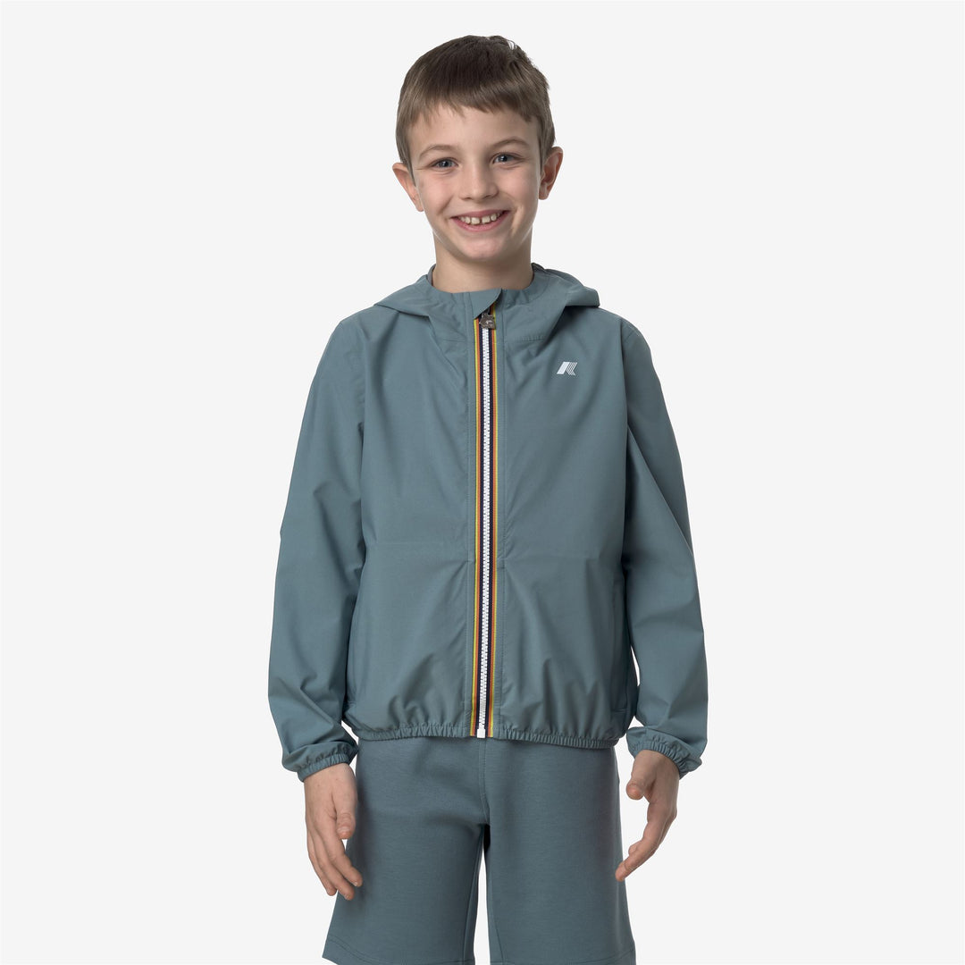 Iron Green Boys' Slim Fit Waterproof Jacket for Variable Weather 01