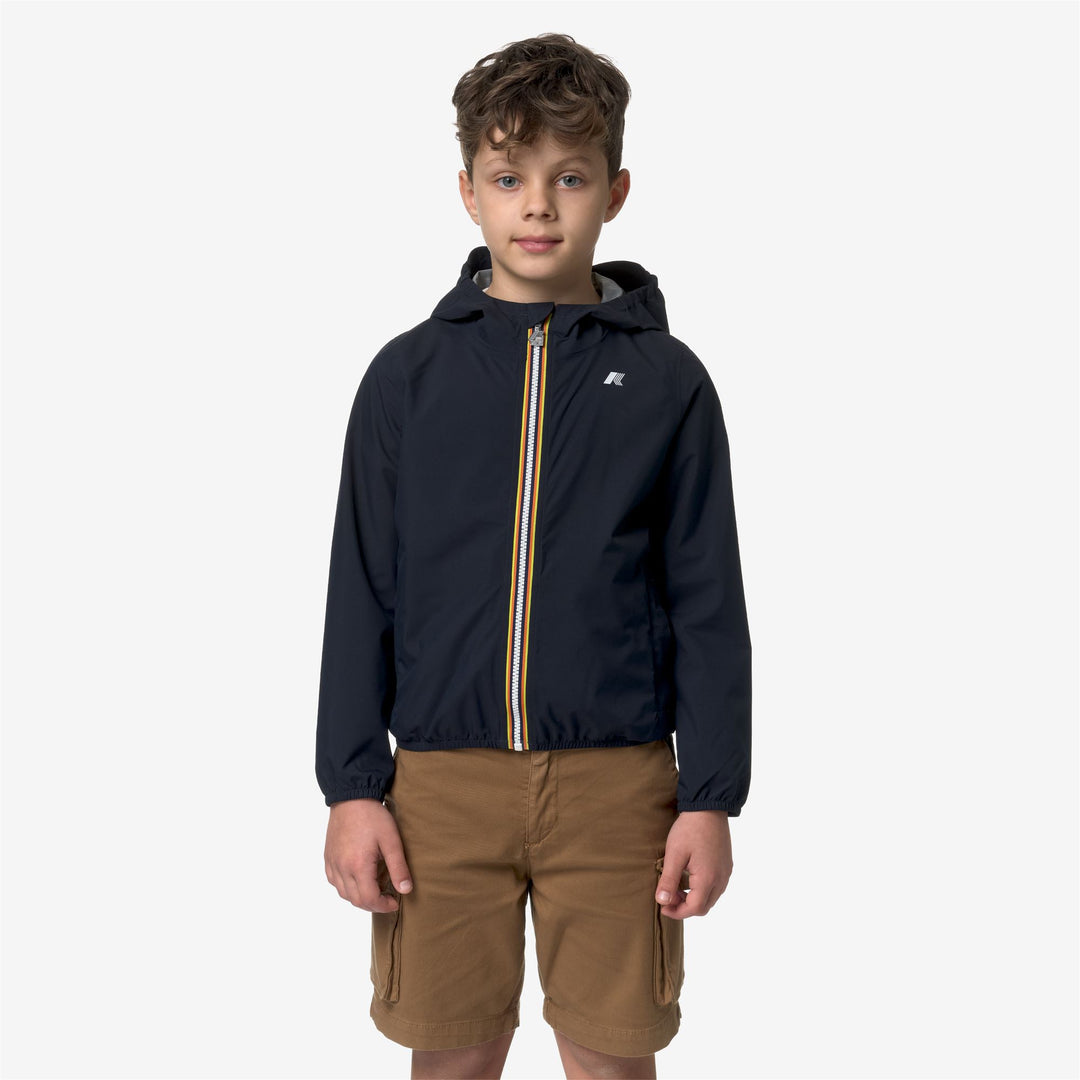 Blue Boy's Slim Fit Waterproof Jacket for Variable Weather 01