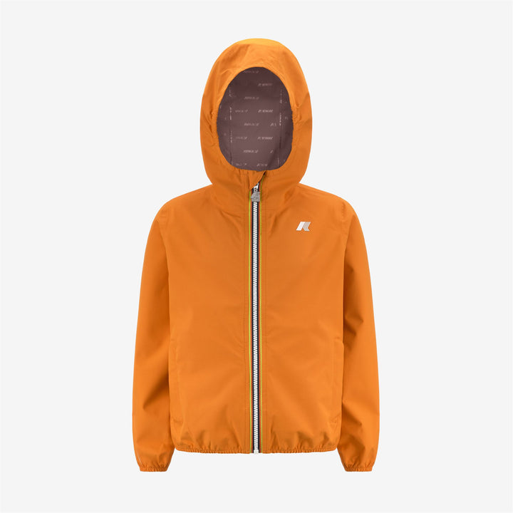 Chaqueta impermeable ajustada para niño en tela elástica naranja 5