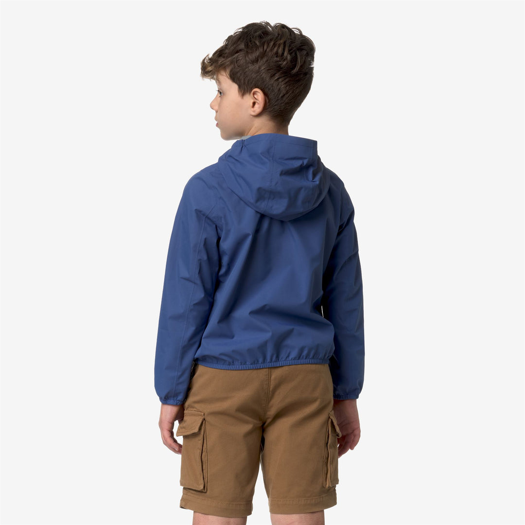 Jackets Boy P. JACK STRETCH DOT Short BLUE FIORD Dressed Front Double		