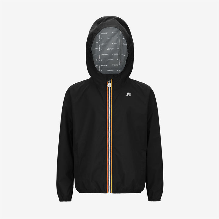 Giacca Impermeabile Slim Fit per Ragazzi Nera e Grigia con Tessuto Elasticizzato 5