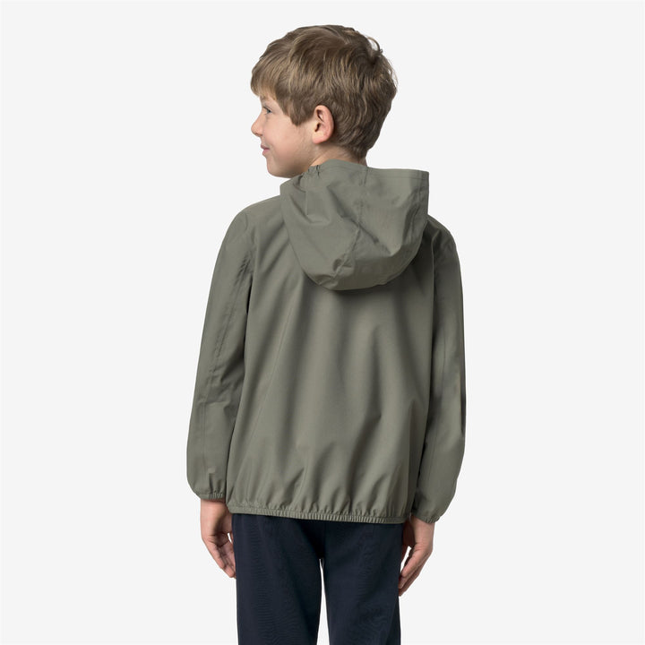 P. JACK STRETCH DOT - Jackets - Corta - Bambino - GREEN LICHEN 5