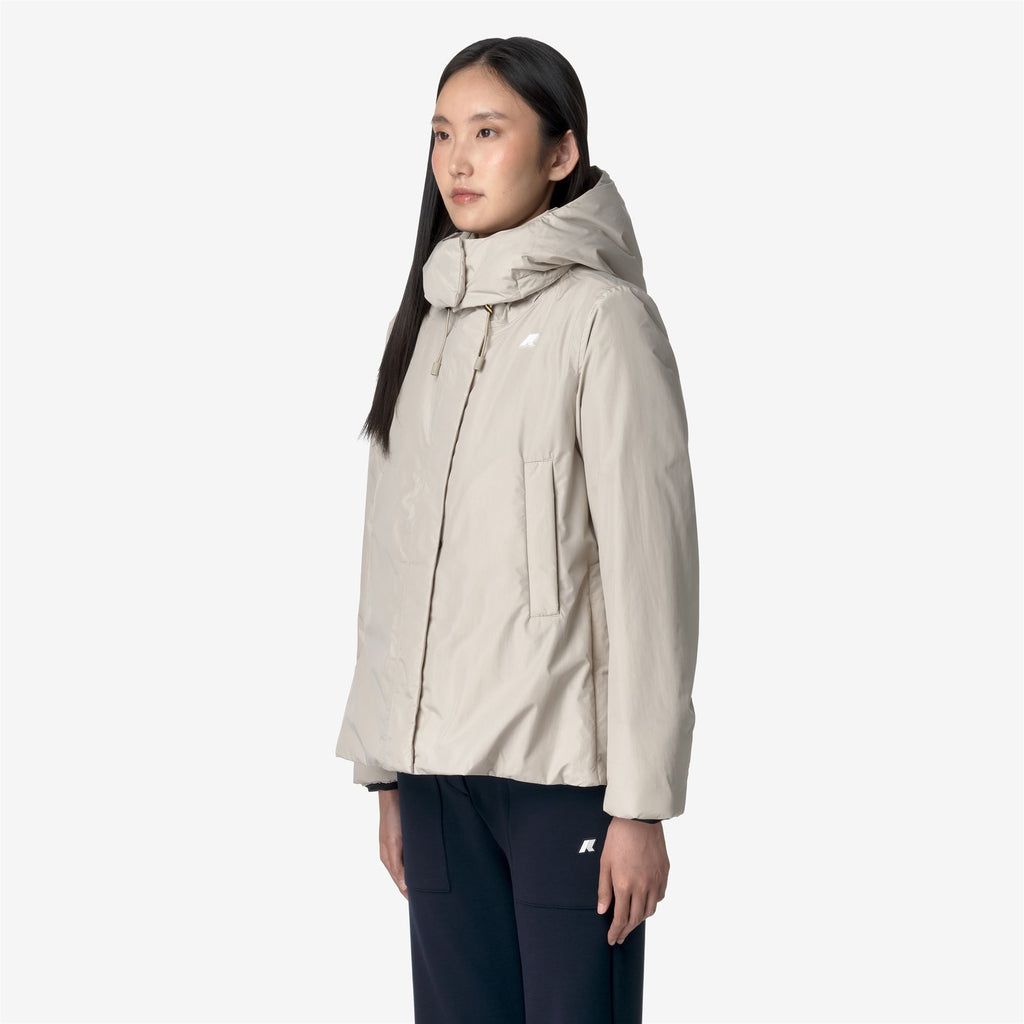 Jackets_WOMAN_MARLETTE SOFT TOUCH MARMOTTA_Short_Beige G-Grey B - Commercial 5