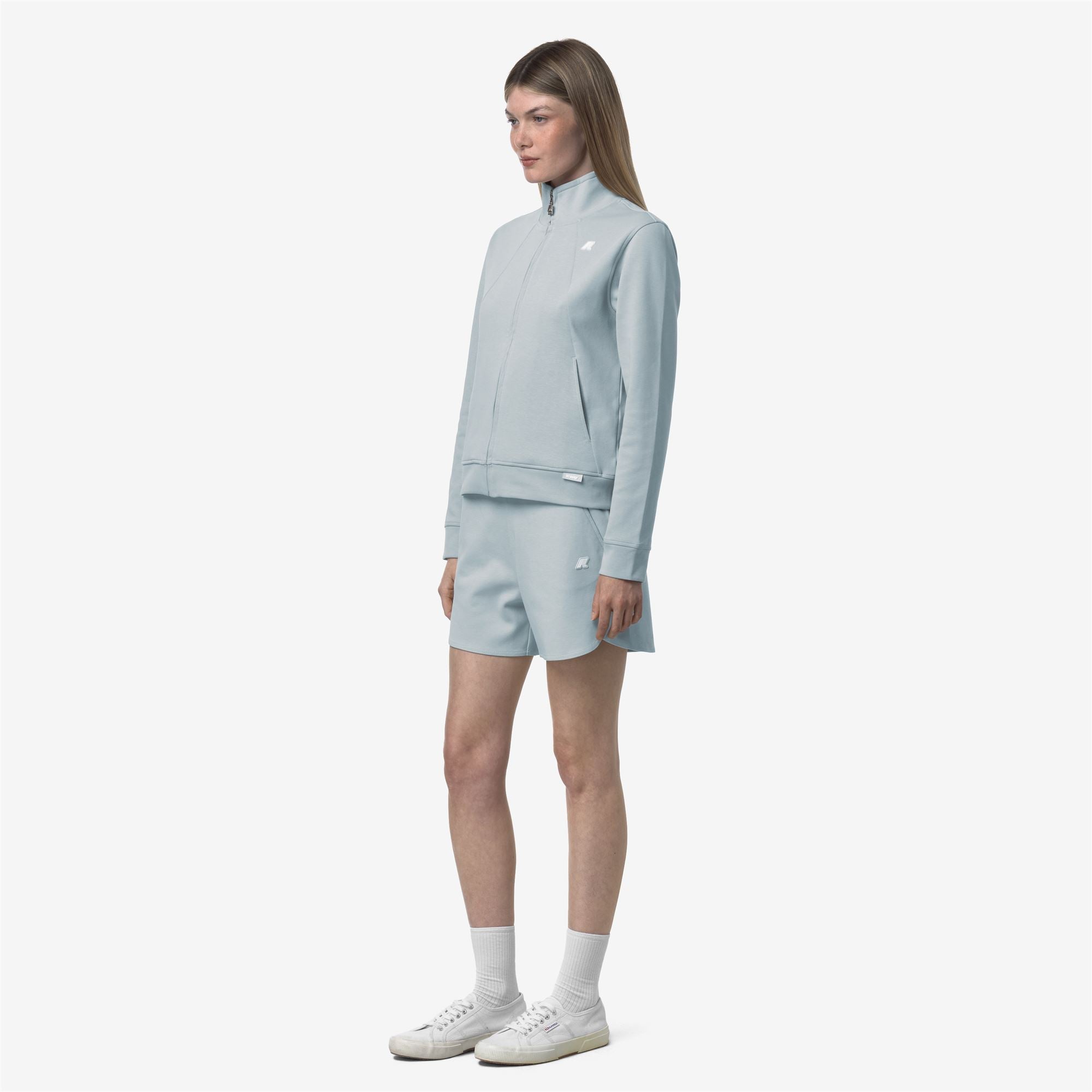 Shorts_WOMAN_OTIEZE INTERLOCK_Sport Shorts_Blue Baby - Commercial 5