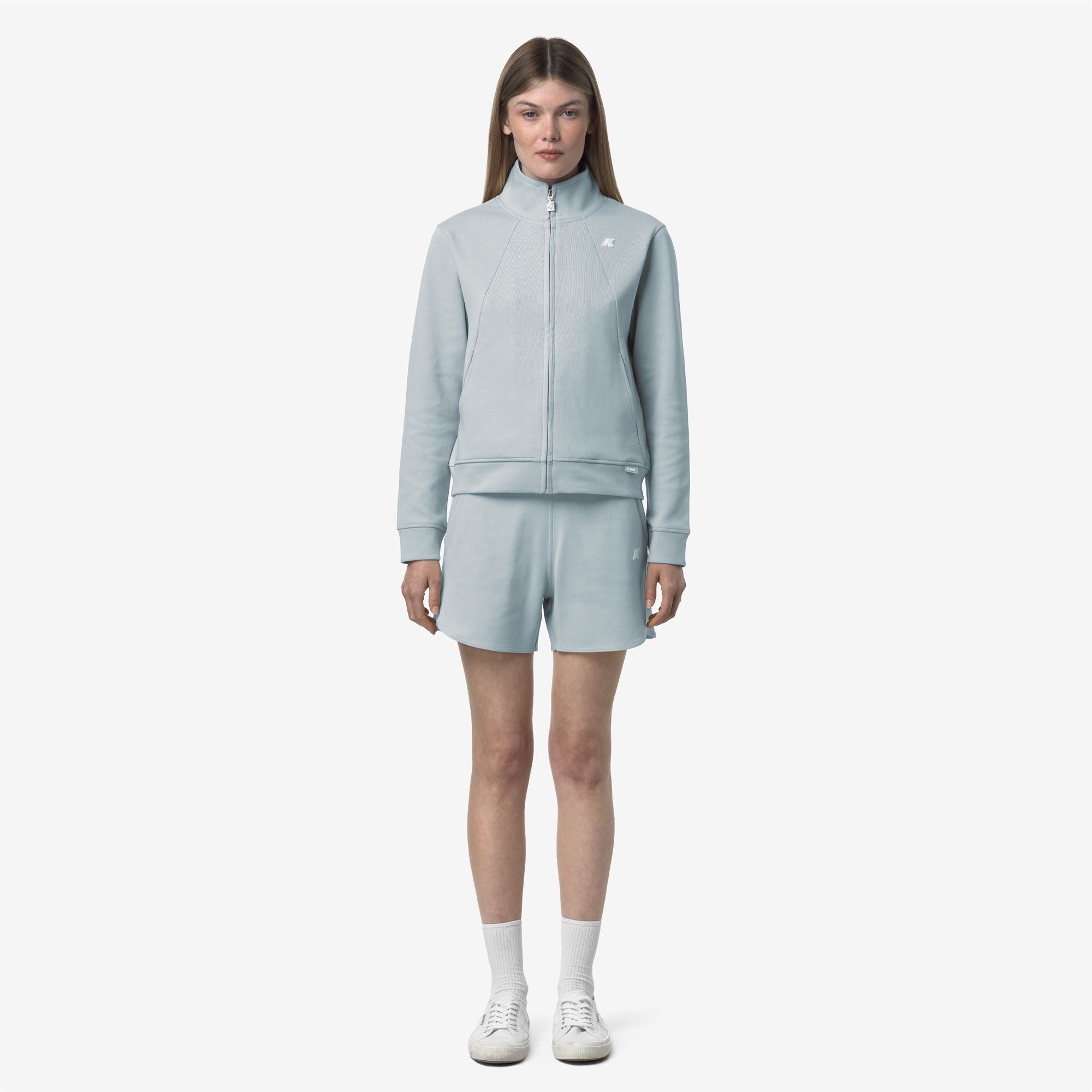 Shorts_WOMAN_OTIEZE INTERLOCK_Sport Shorts_Blue Baby - Commercial 4