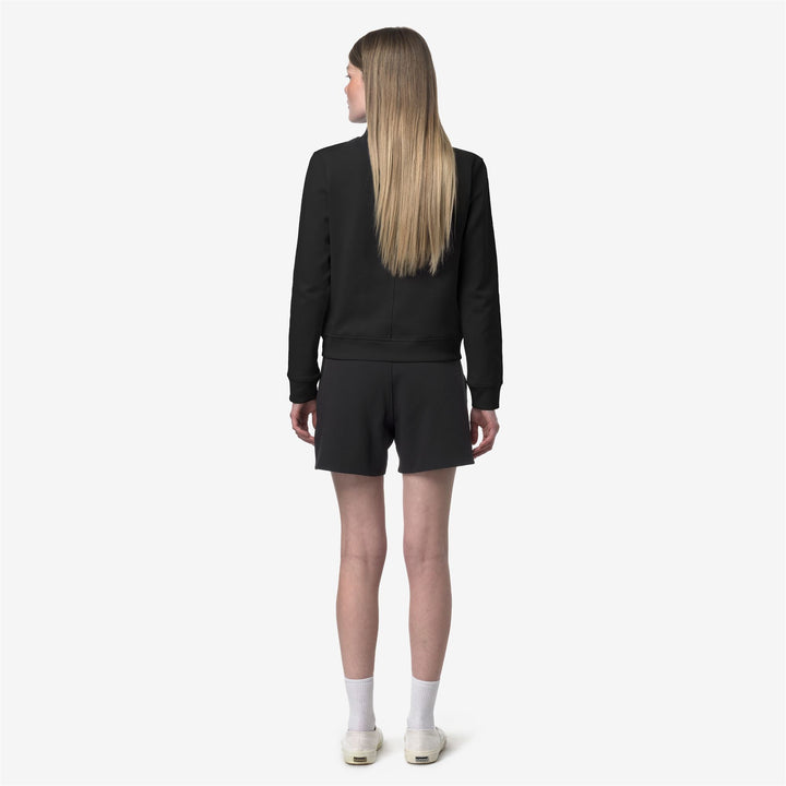 Black Grey Women's Sporty Chic Travel Shorts with Adjustable Waist 3
