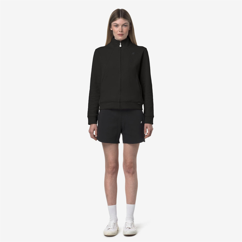 Pantaloni Corti Sportivi Chic da Viaggio Donna Nero Grigio con Vita Regolabile 02