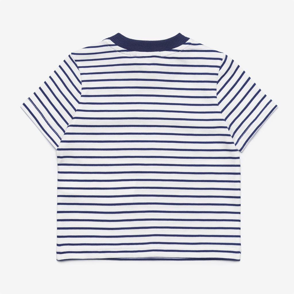 Sets_KID UNISEX_E. PETE SET STRIPES JERSEY_Shorts / T-Shirt_White - Blue Deep Cobalt - Commercial 2
