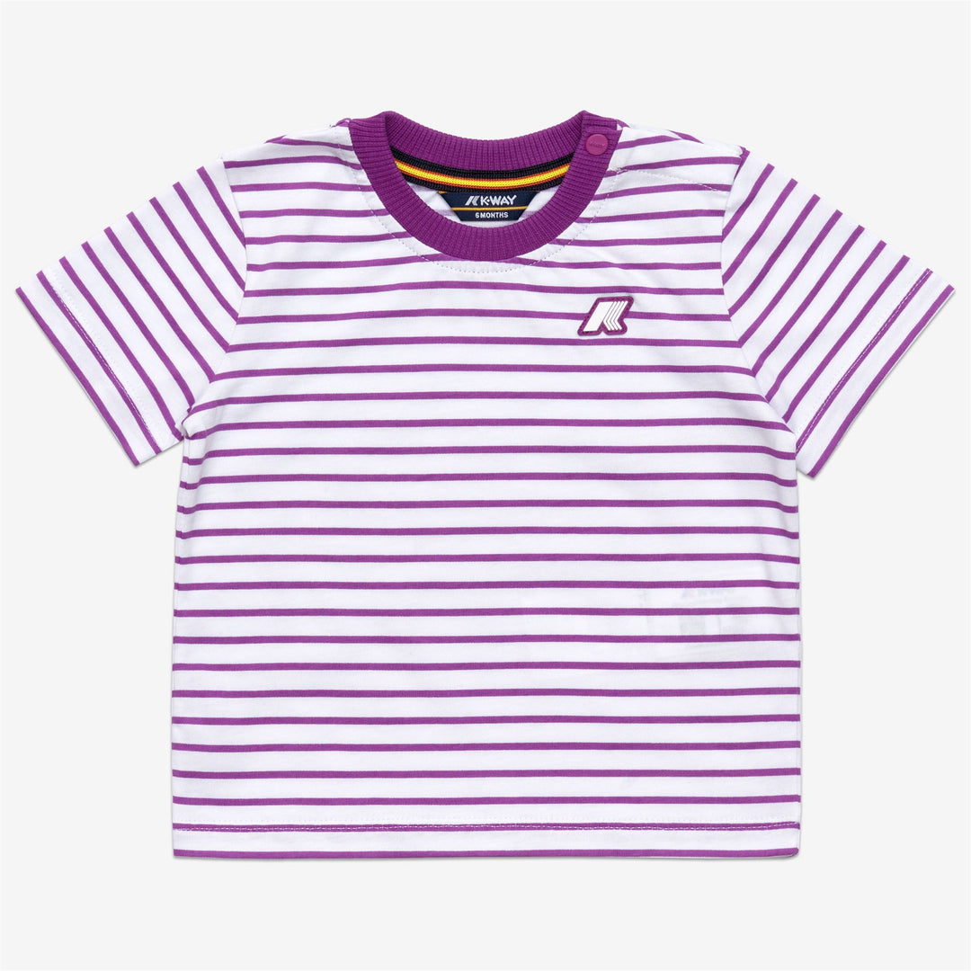White violet Unisex Kids Summer T-Shirt and Shorts Set main
