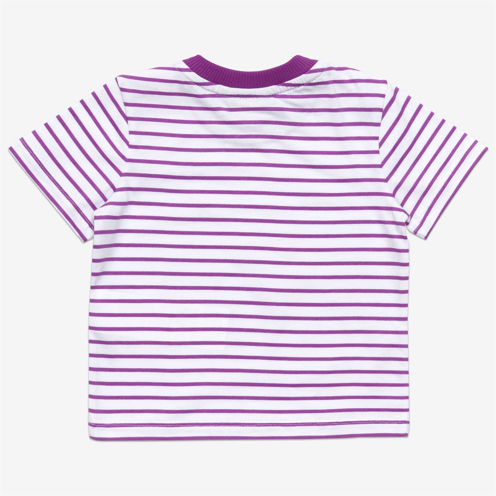 Sets_KID UNISEX_E. PETE SET STRIPES JERSEY_Shorts / T-Shirt_White - Violet - Commercial 2