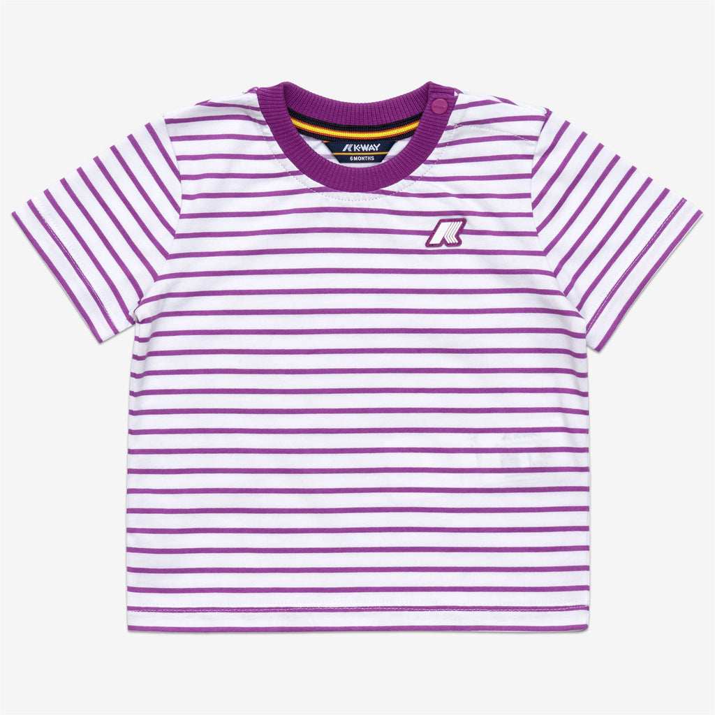 Sets_KID UNISEX_E. PETE SET STRIPES JERSEY_Shorts / T-Shirt_White - Violet - Commercial 1