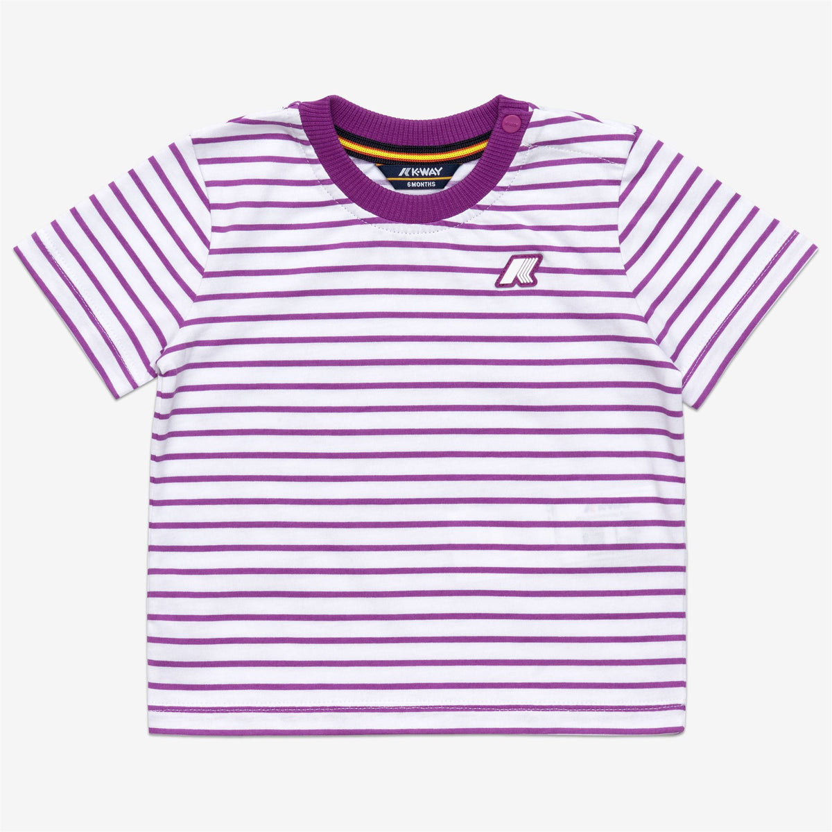 Sets_KID UNISEX_E. PETE SET STRIPES JERSEY_Shorts / T-Shirt_White - Violet - Commercial 2