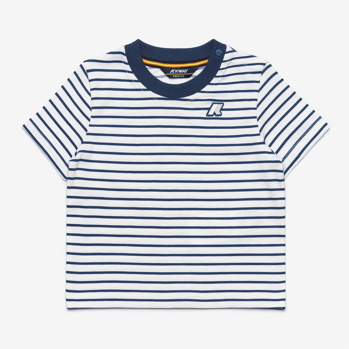 Sets_Kid unisex_E. PETE SET STRIPES JERSEY_Shorts / T-Shirt_White - Blue Insignia - Commercial 2