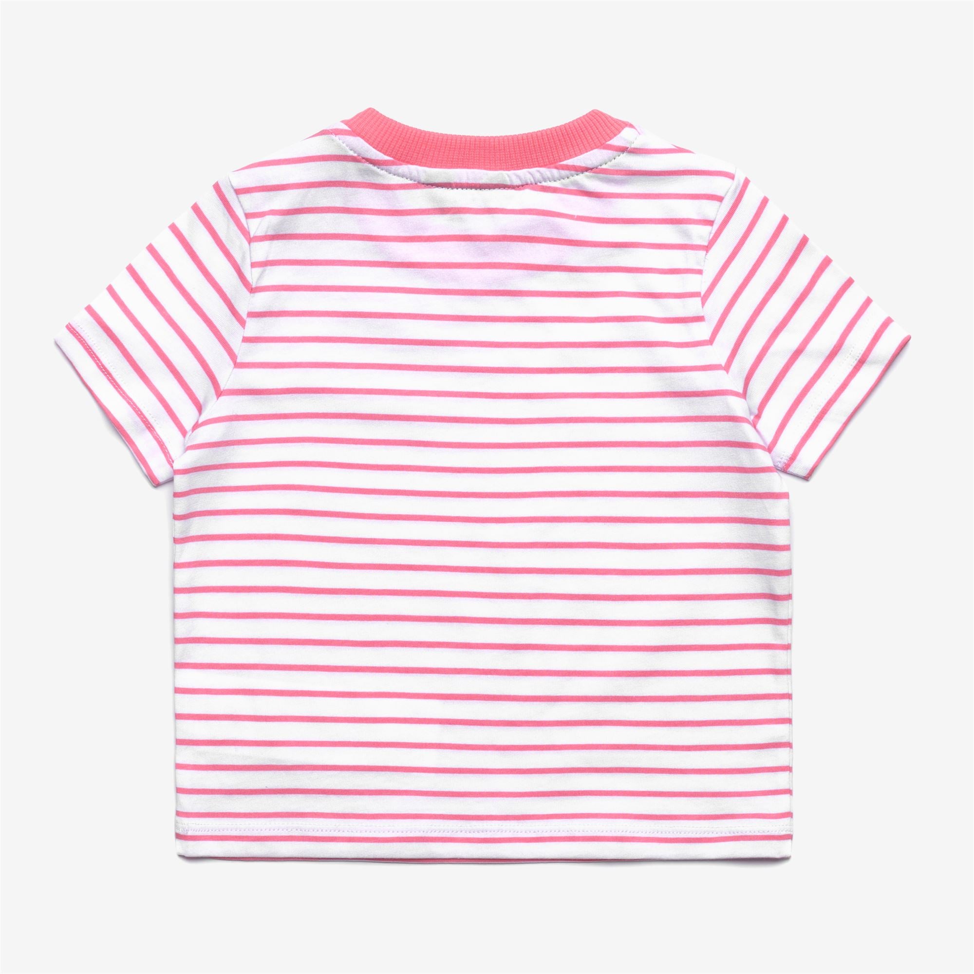Sets_Kid unisex_E. PETE SET STRIPES JERSEY_Shorts / T-Shirt_White - Pink Geranium - Commercial 3