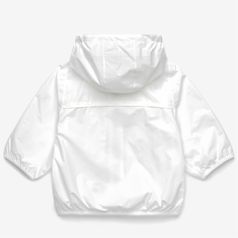 Chaqueta plegable resistente al clima para niños en gris y blanco 02