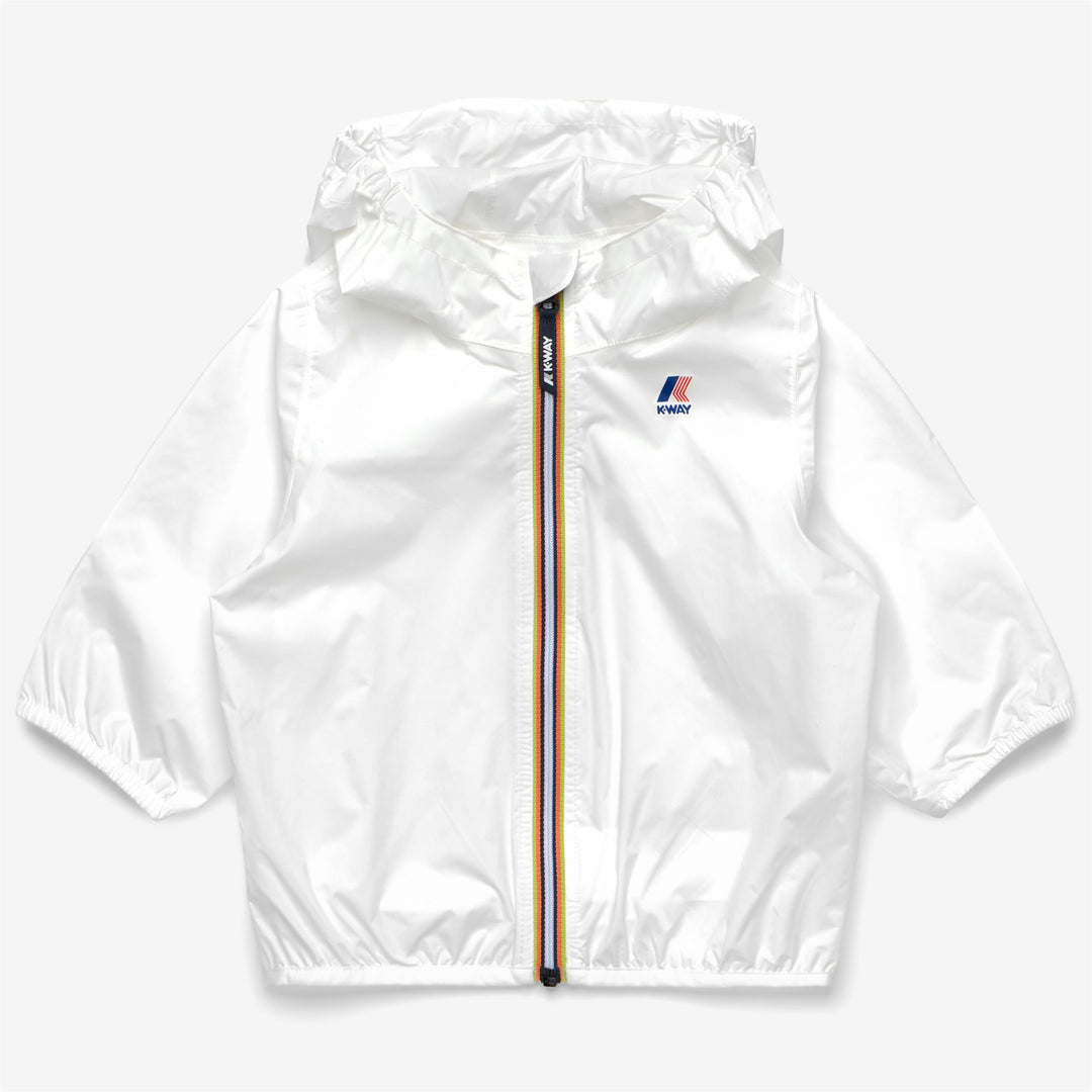 Giacca Bambini Ripiegabile Resistente All'Acqua Grigia e Bianca 01