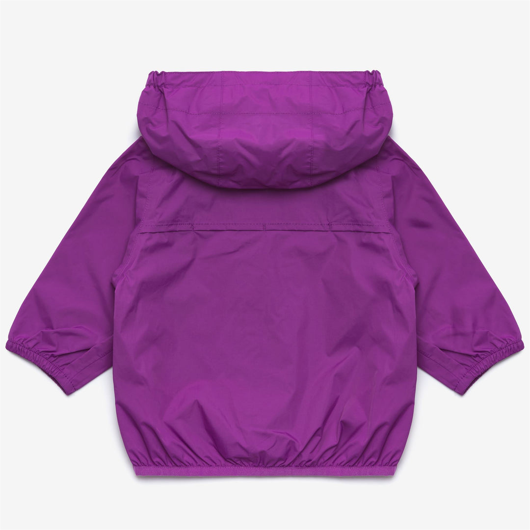 Chaqueta plegable resistente al clima para niños color violeta main