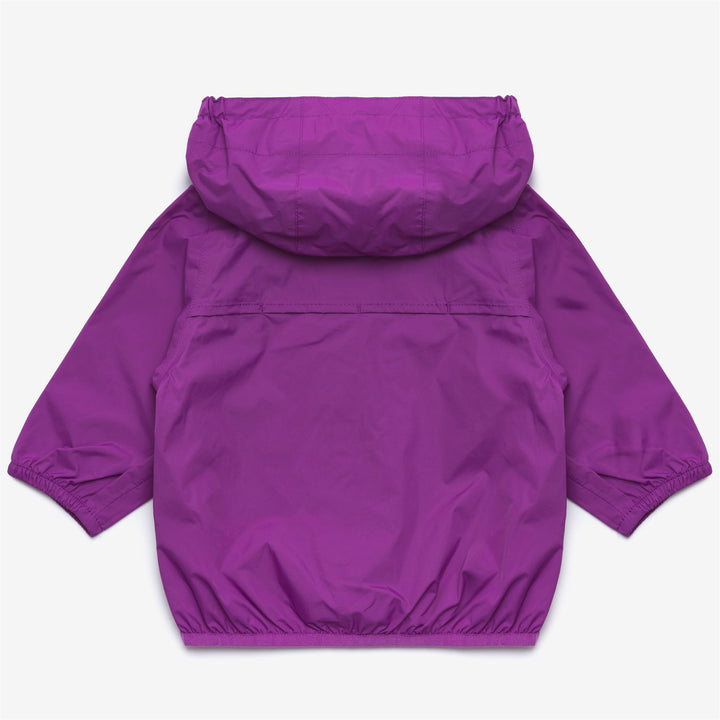 Chaqueta plegable resistente al clima para niños color violeta 2