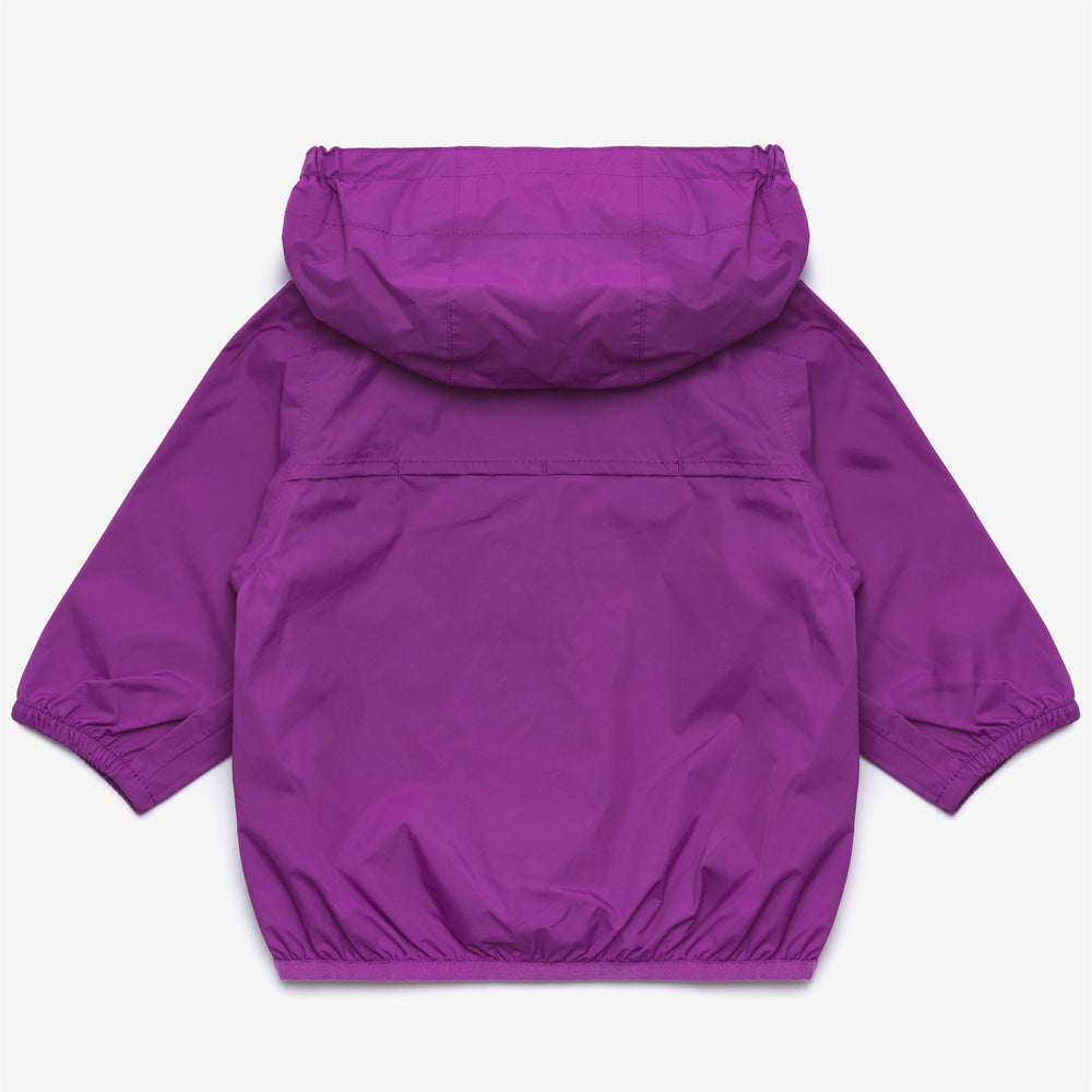 Giacca Impermeabile Pieghevole per Bambini Viola 02