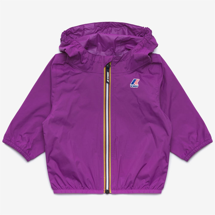 Chaqueta plegable resistente al clima para niños color violeta 1
