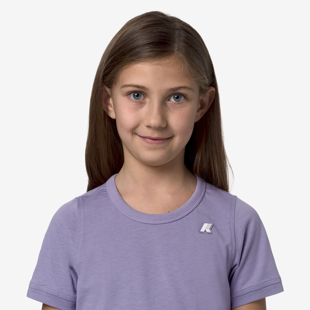 T-ShirtsTop Girl P. EMEL T-Shirt VIOLET GLICINE Detail Double				