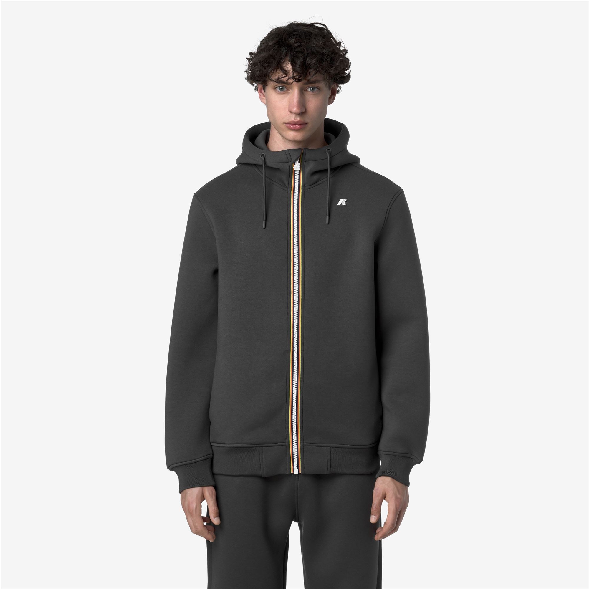 Fleece_MAN_RAINER SPACER_Jacket_Grey Shadow Dk - Commercial 4