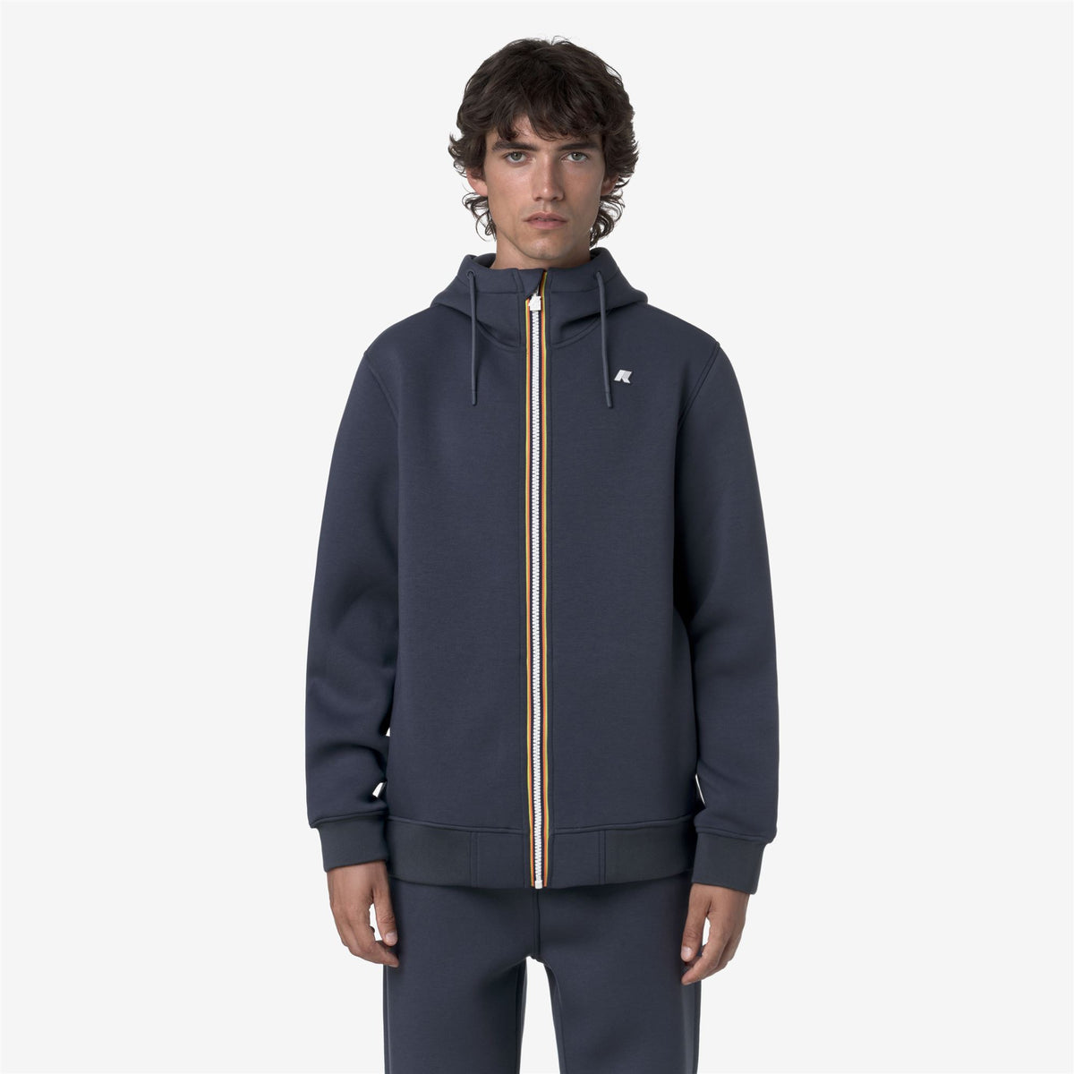 Fleece_MAN_RAINER SPACER_Jacket_Blue Airforce - Commercial 4