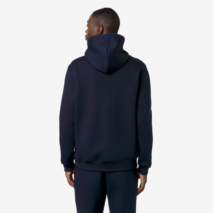 Blue Men's Warm Fleece Jacket with Adjustable Hood 5