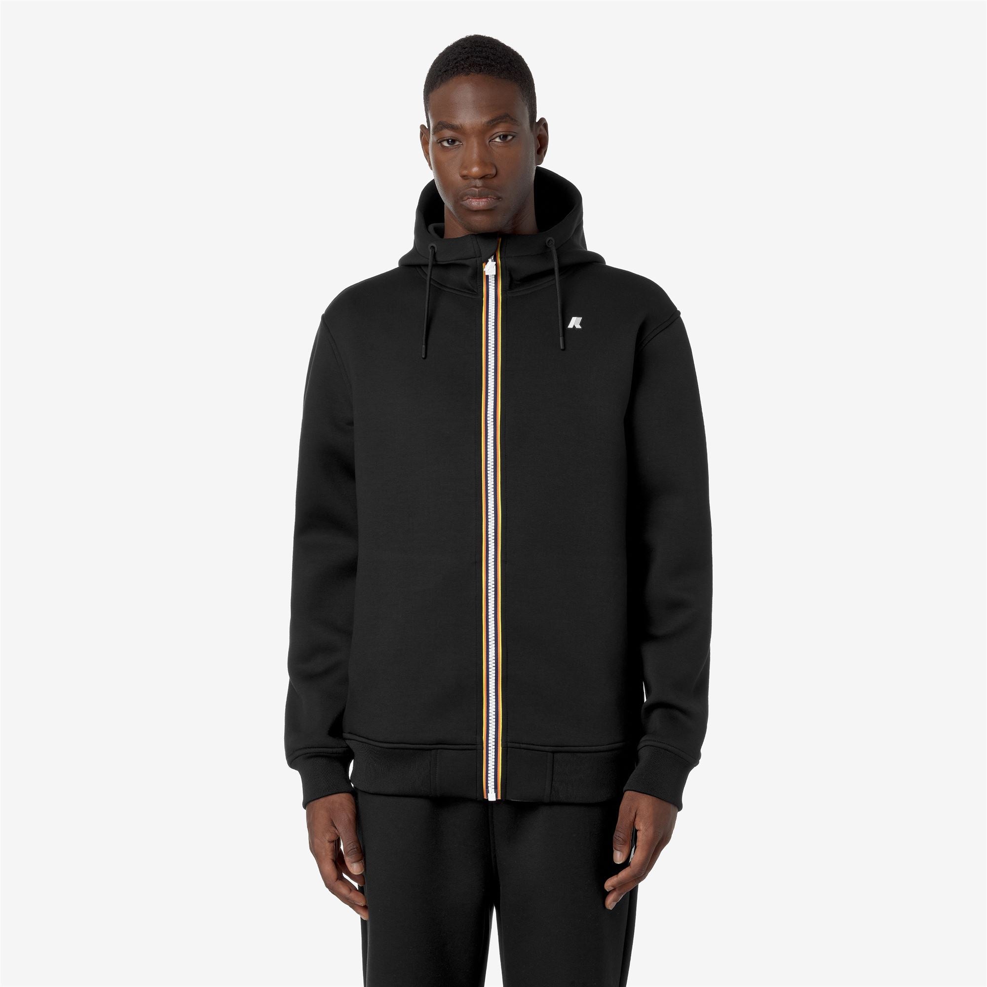 Fleece_MAN_RAINER SPACER_Jacket_Black Pure - Commercial 4