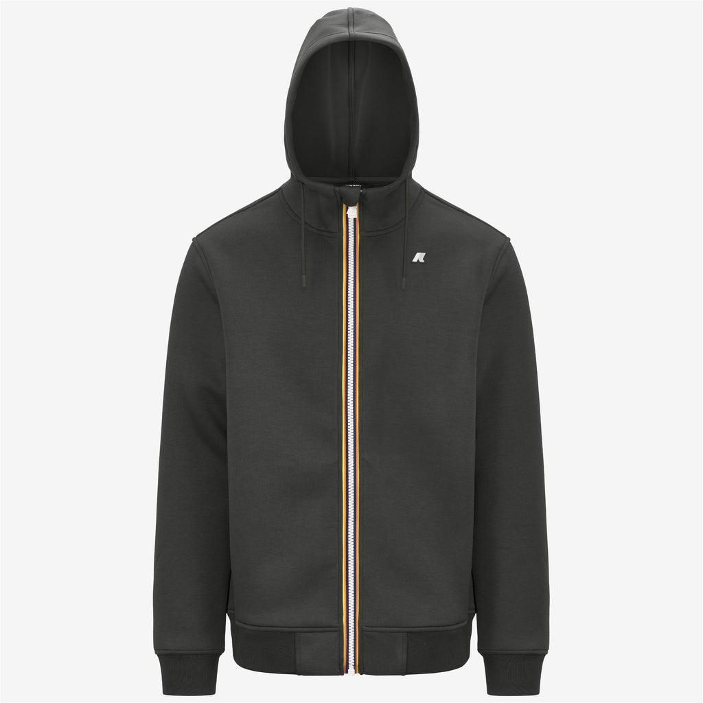 Fleece_MAN_RAINER SPACER_Jacket_GREEN BLACKISH - Commercial 1