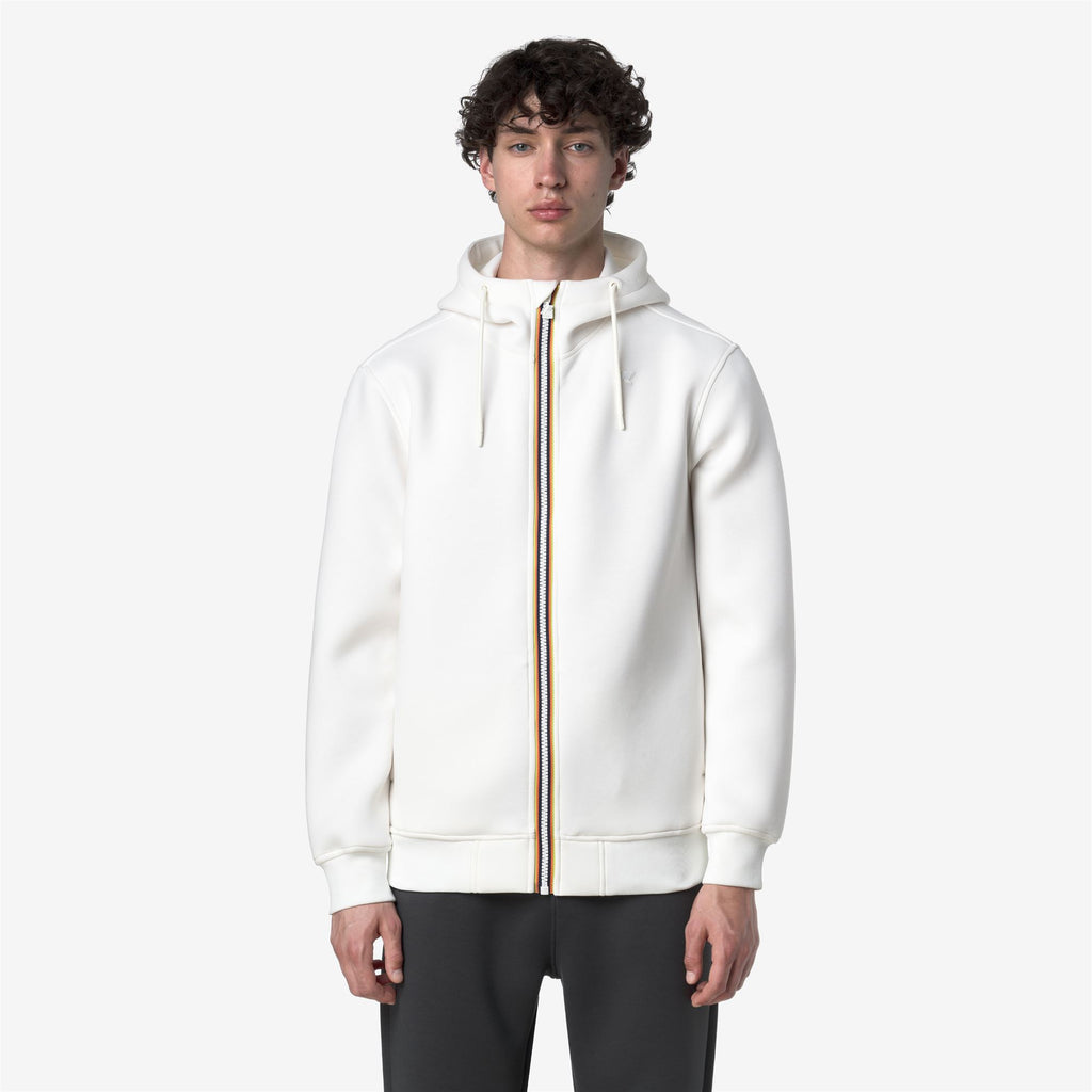 Fleece_MAN_RAINER SPACER_Jacket_White Gardenia - Commercial 4