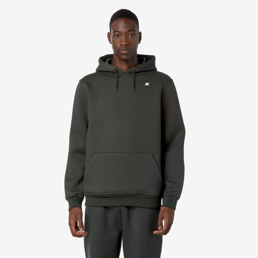 Fleece_MAN_BERNIE SPACER_Pull Over_GREEN BLACKISH - Commercial 4