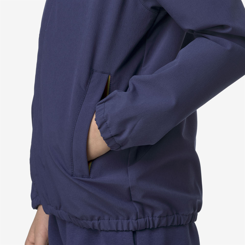 Giacca Fleece Pieghevole Blu Cobalto per Bambini per Attività in Città 02