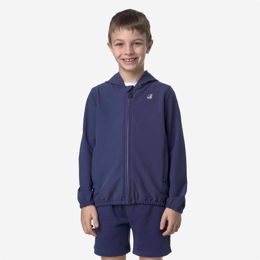 Cobalt Blue Kids Packable Fleece Jacket for City Activities 01
