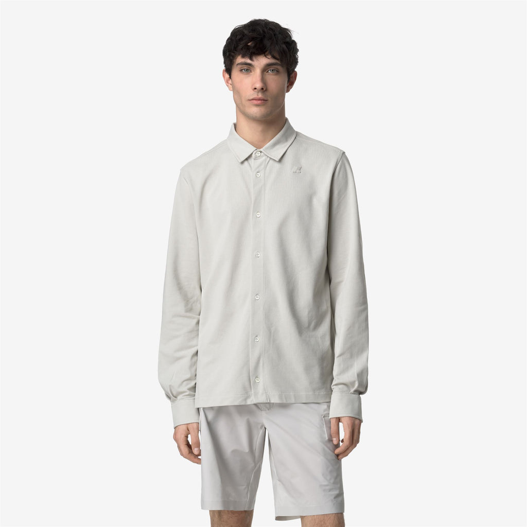 Shirts_MAN_TIMOTHEE PIQUE_Classic_BEIGE LT - Commercial 4