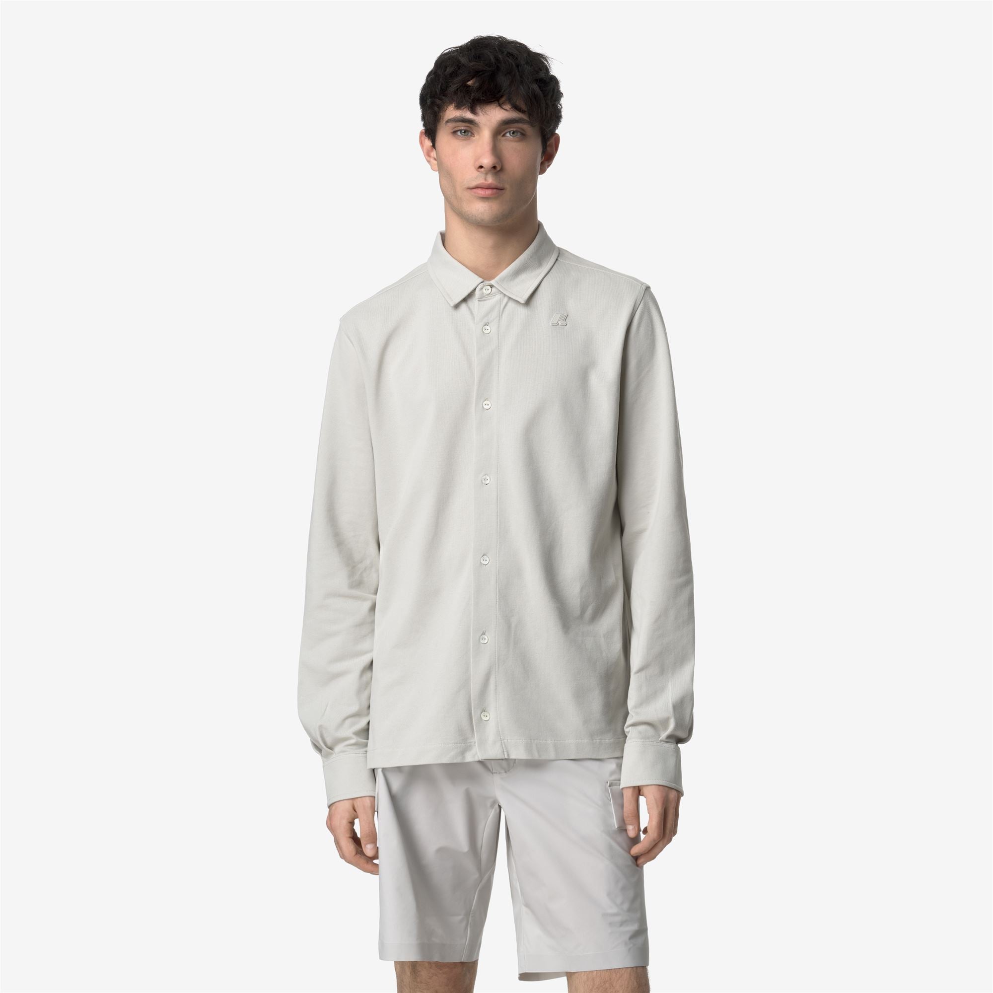 Shirts_MAN_TIMOTHEE PIQUE_Classic_BEIGE LT - Commercial 4