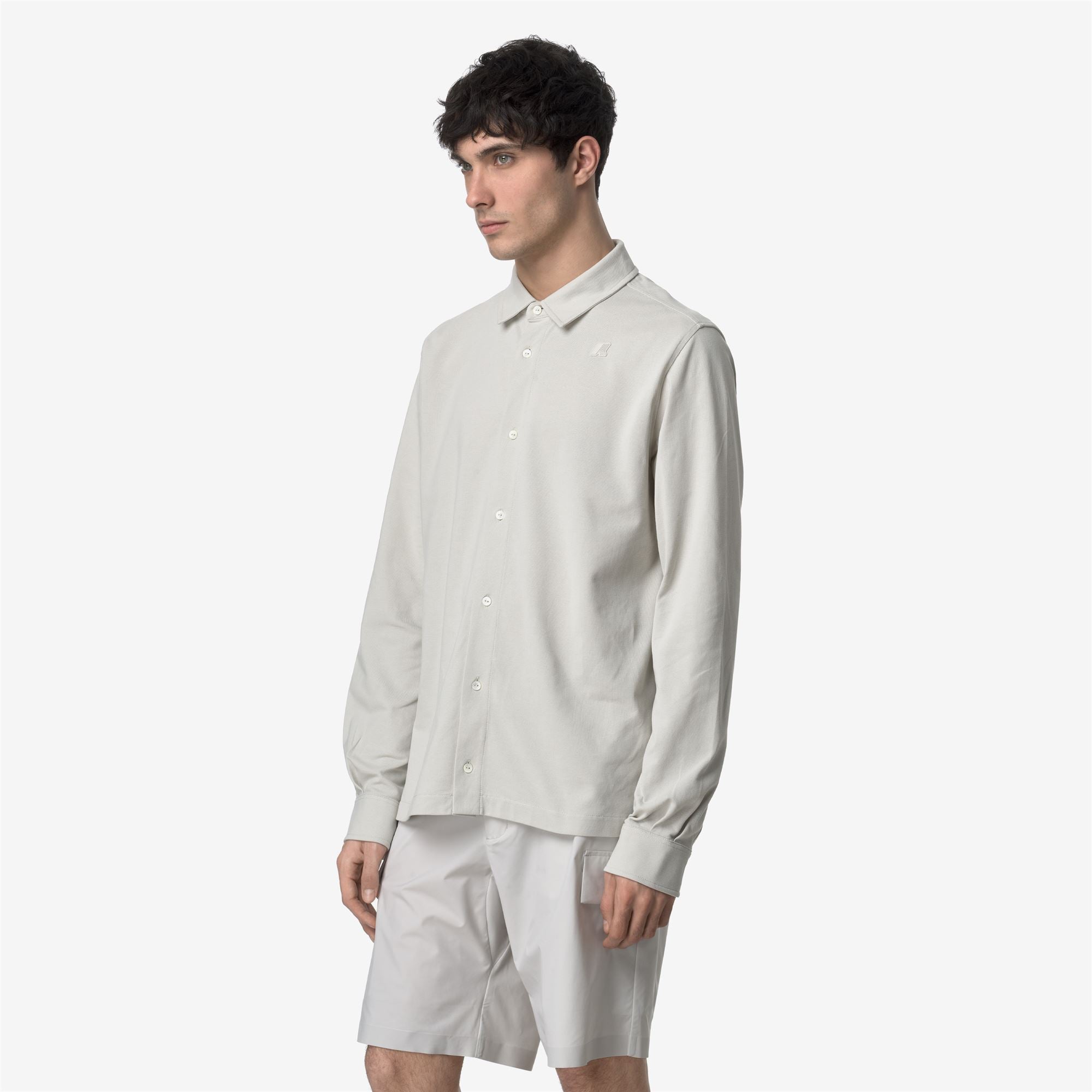 Shirts_MAN_TIMOTHEE PIQUE_Classic_BEIGE LT - Commercial 5