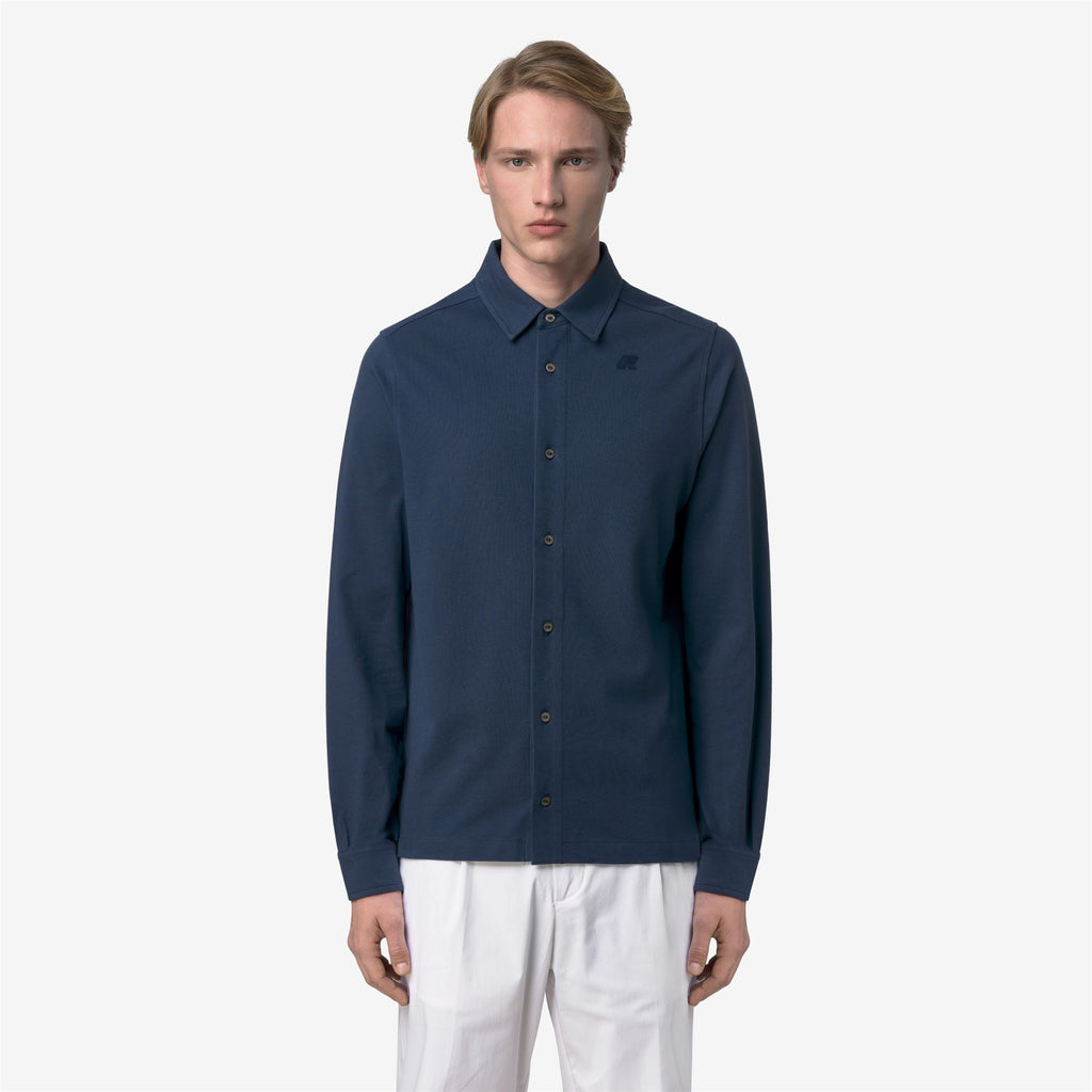 Shirts_Man_TIMOTHEE SLIM PIQUE_Classic_Blue Insignia - Commercial 4