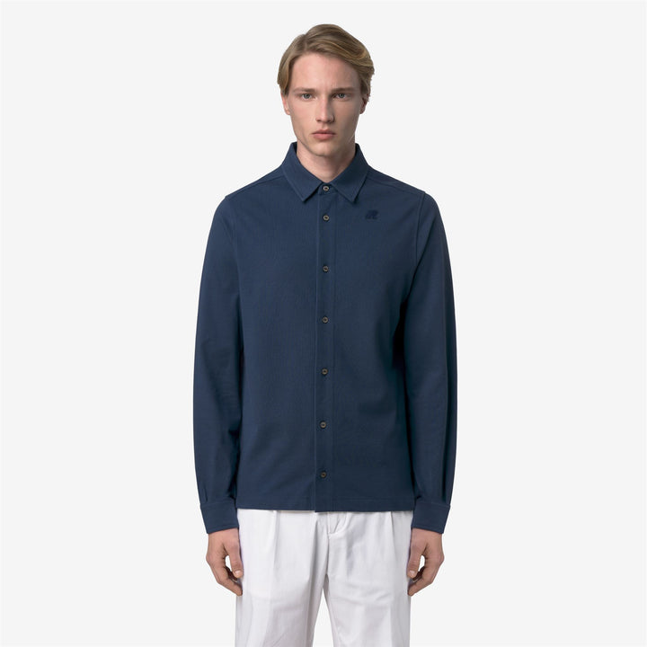 TIMOTHEE PIQUE SLIM - SHIRTS - CLASSIC - Man - BLUE INSIGNIA 3