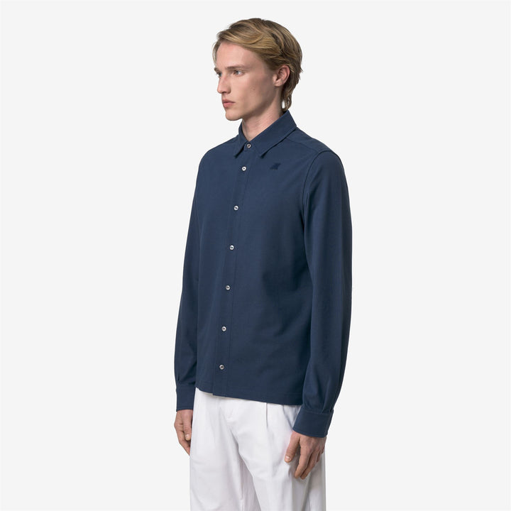 TIMOTHEE PIQUE SLIM - SHIRTS - CLASSIC - Man - BLUE INSIGNIA 4