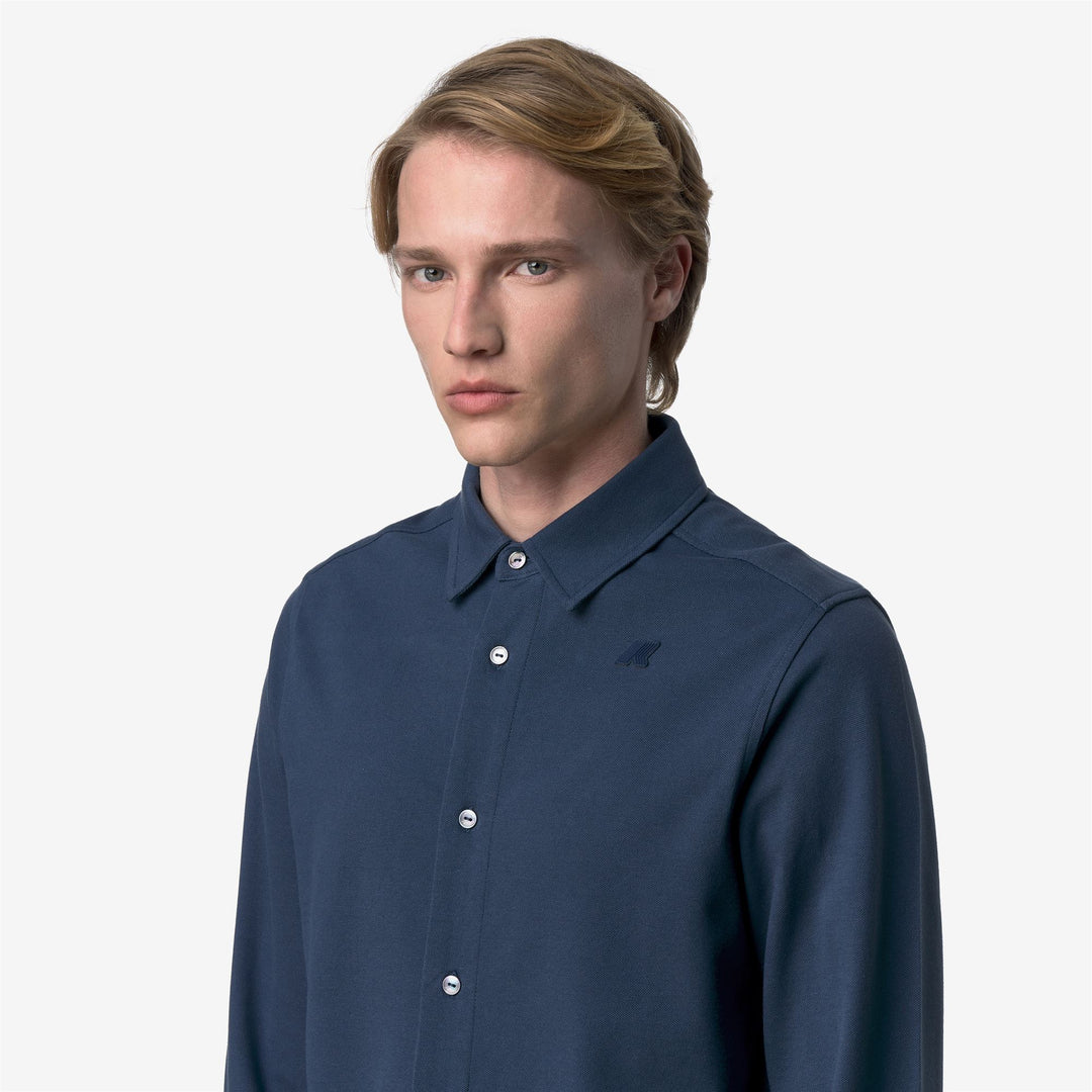 TIMOTHEE PIQUE SLIM - SHIRTS - CLASSIC - Man - BLUE INSIGNIA main