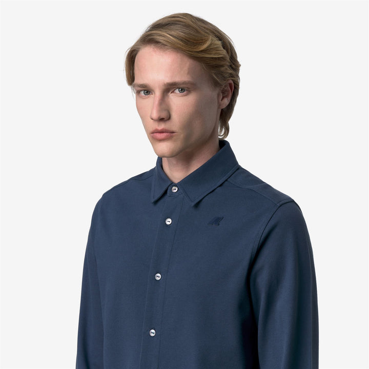 TIMOTHEE PIQUE SLIM - SHIRTS - CLASSIC - Man - BLUE INSIGNIA 2