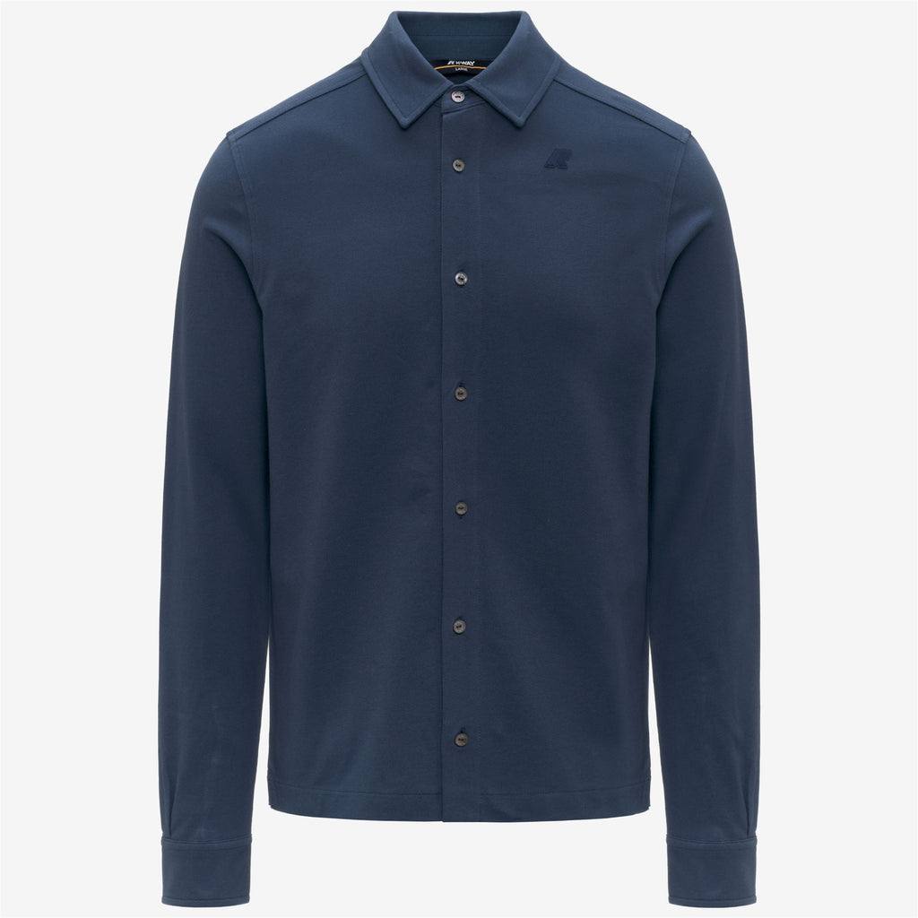 Shirts_Man_TIMOTHEE SLIM PIQUE_Classic_Blue Insignia - Commercial 1