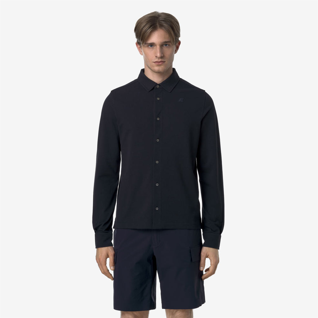 Shirts_MAN_TIMOTHEE PIQUE_Classic_Blue Depth - Commercial 4