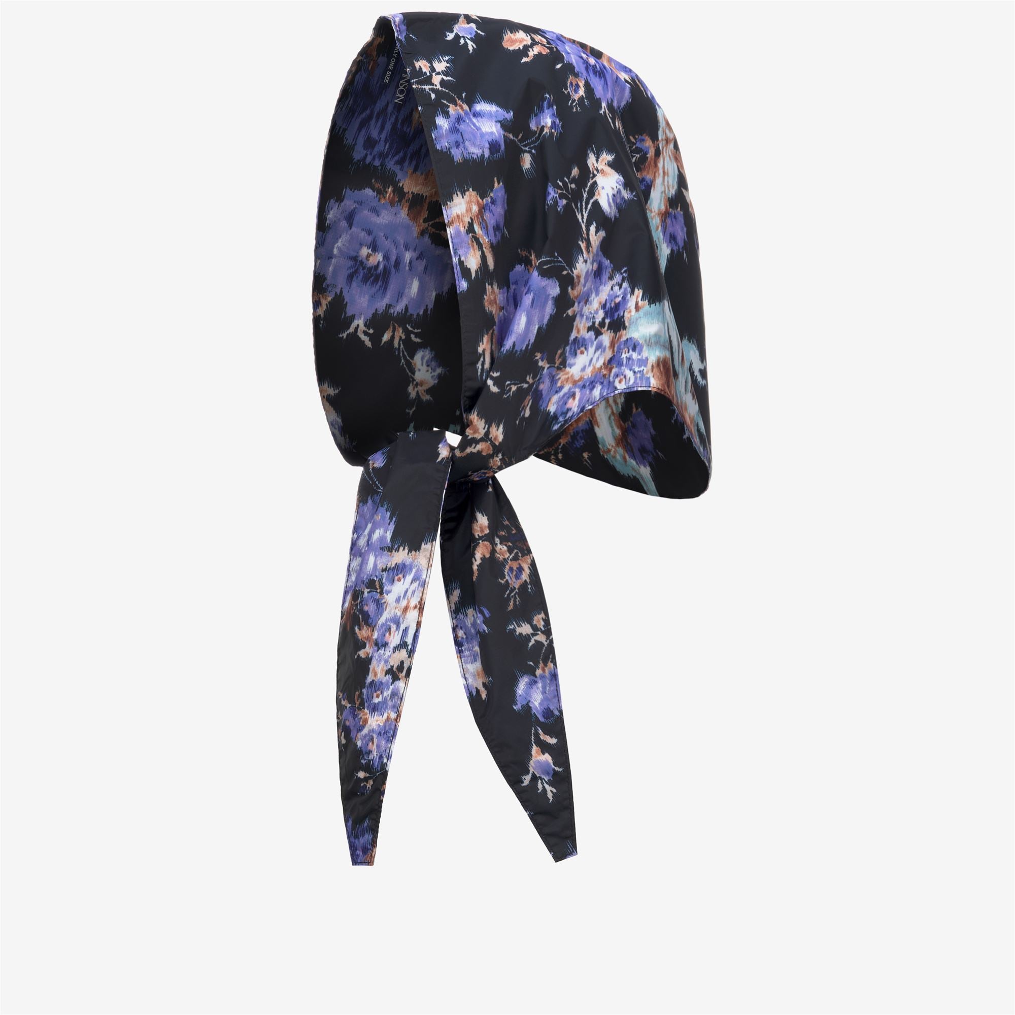 Scarves_WOMAN_MAYA GRAPHIC UJ_Headscarf_Cobalt - Commercial 1
