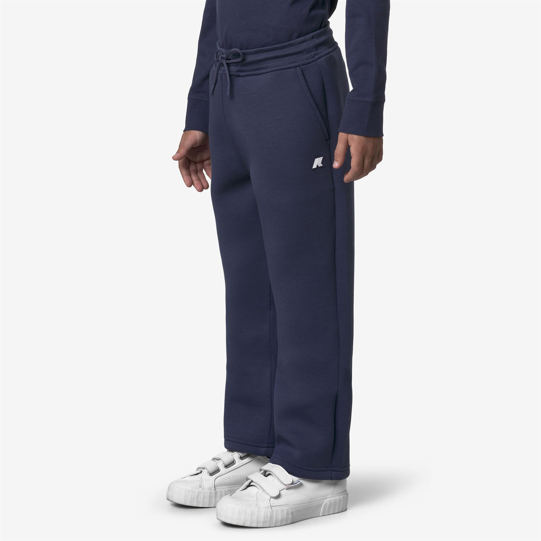 Pantaloni sportivi da ragazzo color cobalto intenso per l'autunno e l'inverno main