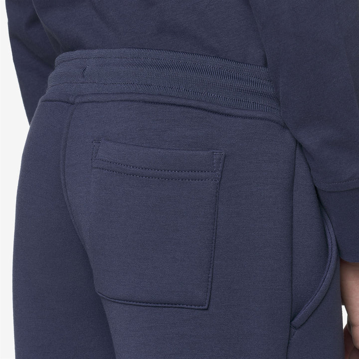 Pantaloni sportivi da ragazzo color cobalto intenso per l'autunno e l'inverno 3