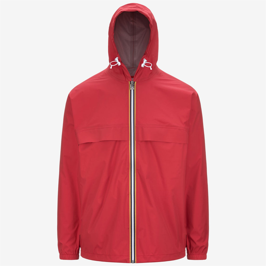 Red Unisex Packable Rain Jacket for City Use 01